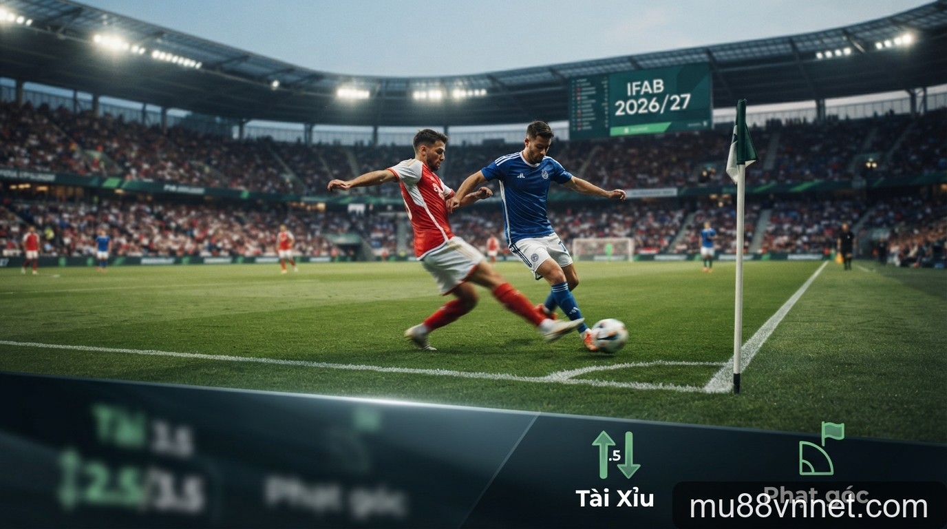 Giải mã luật IFAB 2026/27: Tác động thực tế đến kèo Tài Xỉu và Phạt góc